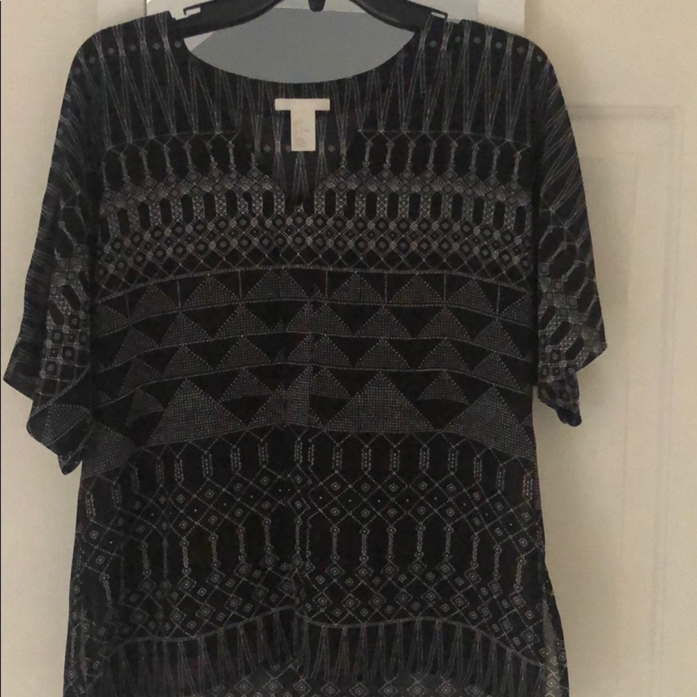 Black and white business shirt